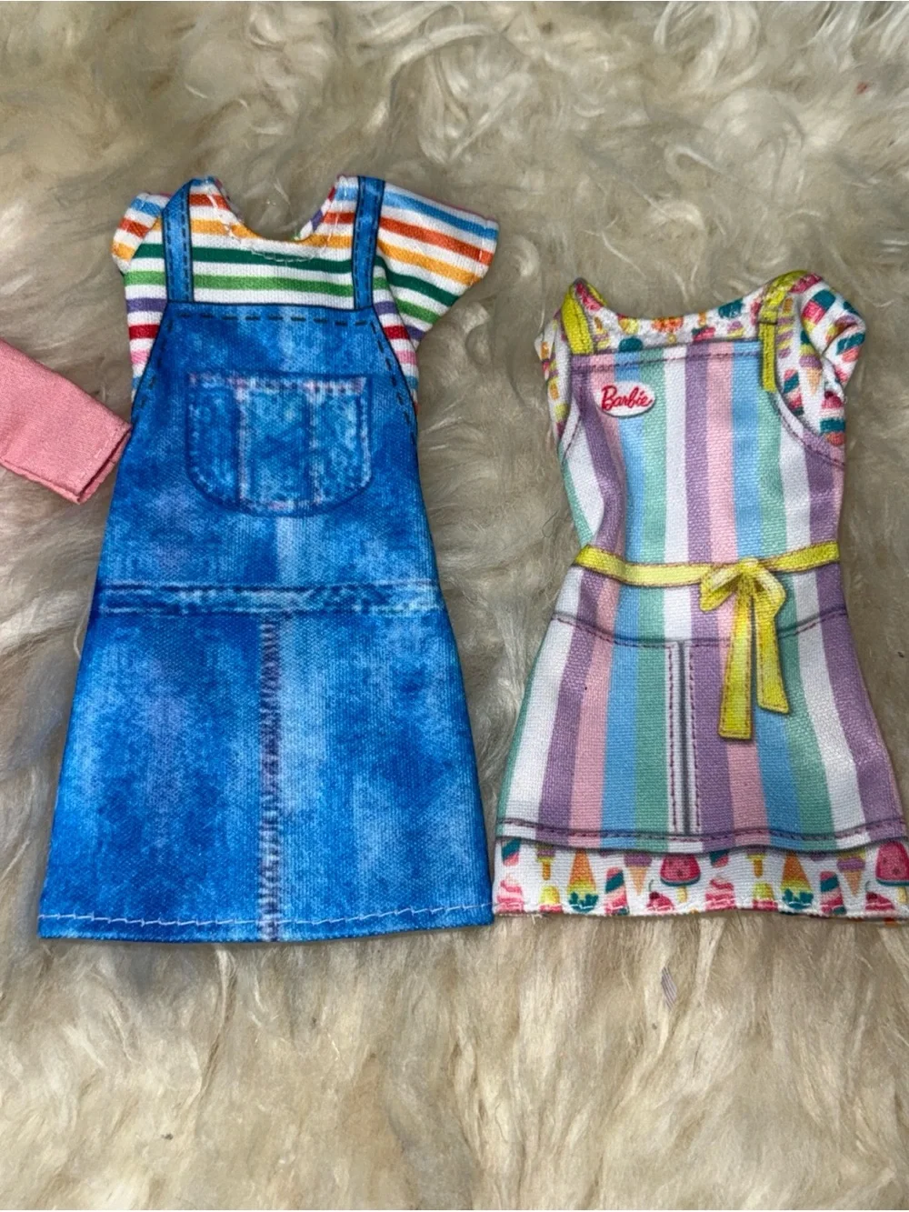Barbie artist chef and ice cream parlor outfit